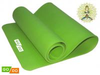Коврик для йоги и фитнеса. Размер 185х61х1 см. Цвет: зелёный. GREEN К6010