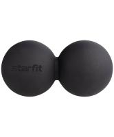 Мяч для МФР STARFIT RB-102 6 см, силикагель, двойной, черный