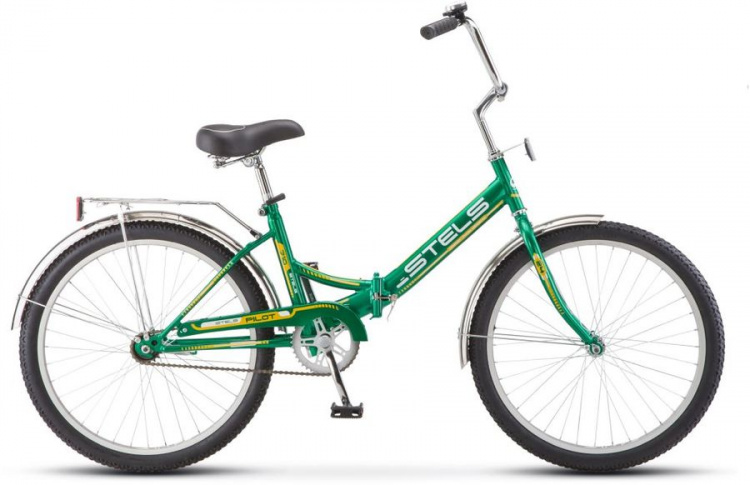 Велосипед 24" STELS Pilot-710 (16" Зеленый/желтый)