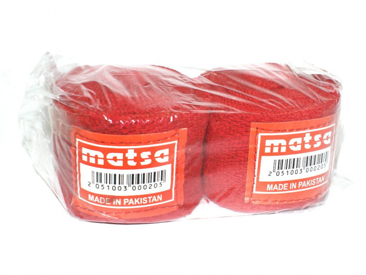 Бинты боксёрские "MATSA" черн. Материал: хлопок. Длина: 2.65 м